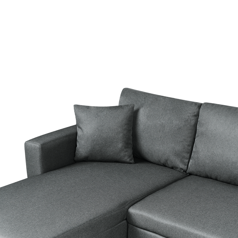 Hörnsoffa Sommen - Mörkgrå - Möbler - Soffa - Bäddsoffa - U bäddsoffa