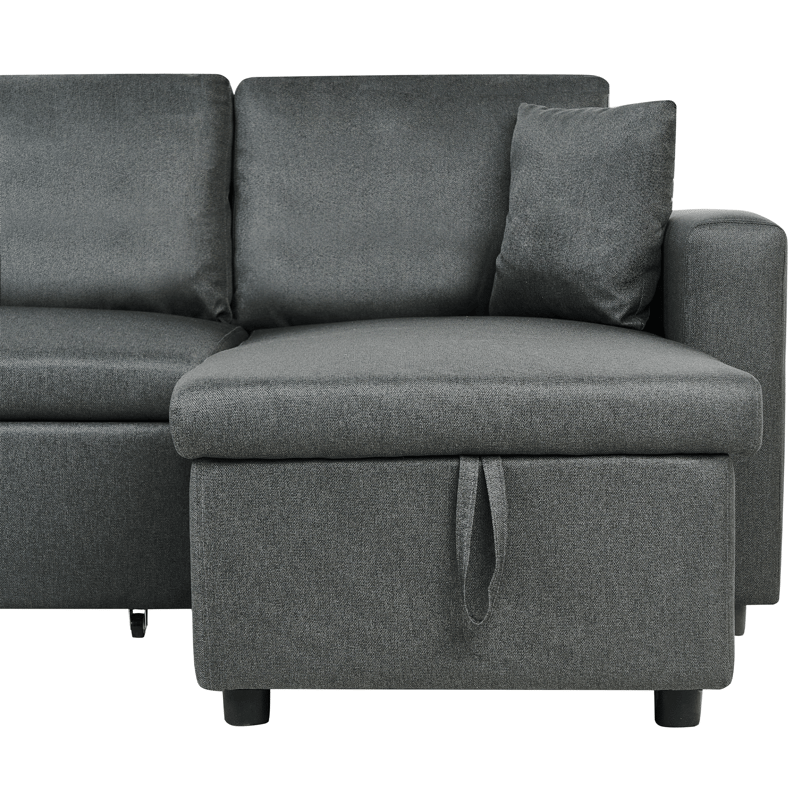 Hörnsoffa Sommen - Mörkgrå - Möbler - Soffa - Bäddsoffa - U bäddsoffa