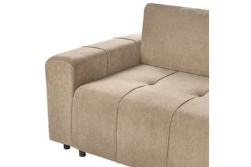 Hörnsoffa till vänster Vänstervänd Innvik - Brun, 213x156 cm - Möbler - Soffa - Bäddsoffa - Bäddsoffa divan