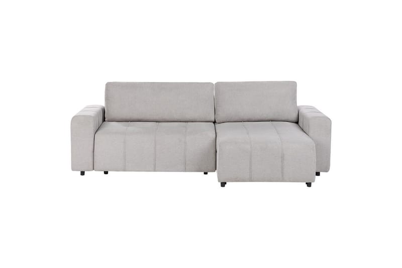 Hörnsoffa till vänster Vänstervänd Innvik - Grå, 213x156 cm - Möbler - Soffa - Bäddsoffa - Bäddsoffa divan