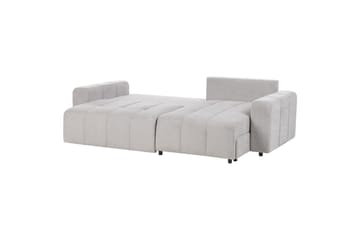 Hörnsoffa till vänster Vänstervänd Innvik - Grå, 213x156 cm - Möbler - Soffa - Bäddsoffa - Bäddsoffa divan
