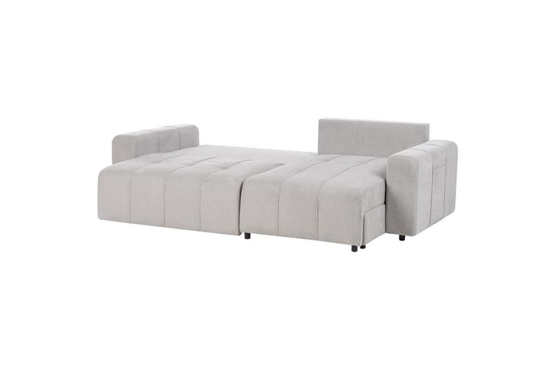 Hörnsoffa till vänster Vänstervänd Innvik - Grå, 213x156 cm - Möbler - Soffa - Bäddsoffa - Bäddsoffa divan