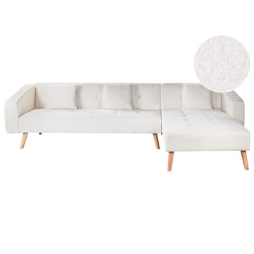 Hörnsoffa Vadso - Vit, ljust trä/Vänstervänd - Möbler - Soffa - Bäddsoffa - Hörnbäddsoffa