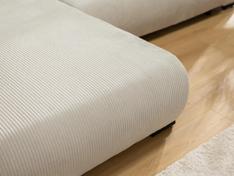 Handda 3-sits Bäddsoffa med divan - beige - Möbler - Soffa - Bäddsoffa - Hörnbäddsoffa