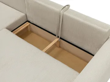 Handda 3-sits Bäddsoffa med divan - brun - Möbler - Soffa - Bäddsoffa - Hörnbäddsoffa