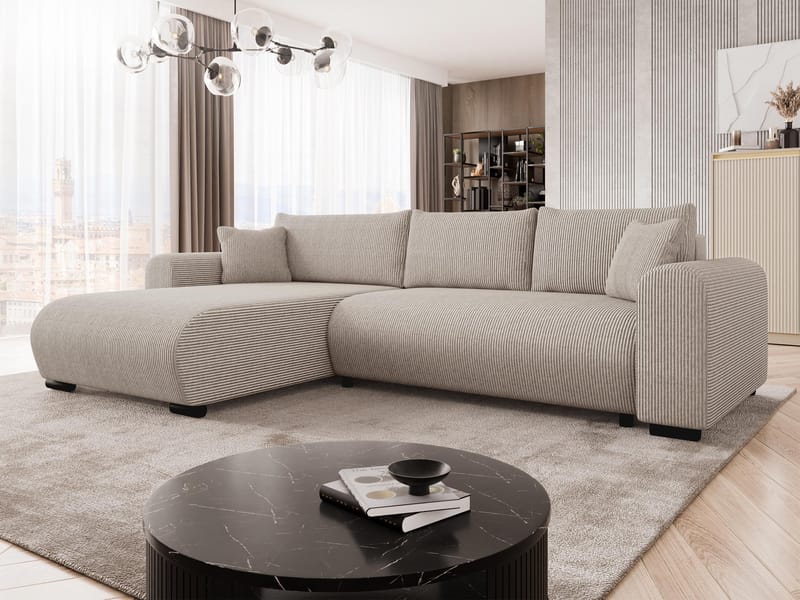 Handda 3-sits Bäddsoffa med divan och förvaring - Möbler - Soffa - Bäddsoffa - Hörnbäddsoffa