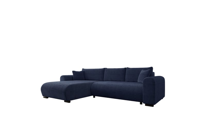 Handda Bäddsoffa med Divan 3-sits i Chenille - Marinblå - Möbler - Soffa - Bäddsoffa - Bäddsoffa divan