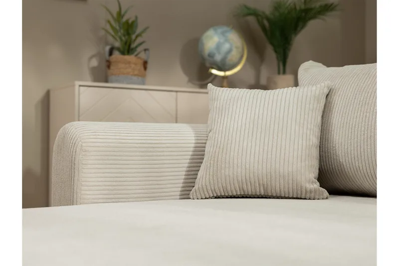 Handda Bäddsoffa med Divan 3-sits i Manchester - Beige - Möbler - Soffa - Bäddsoffa - Bäddsoffa divan