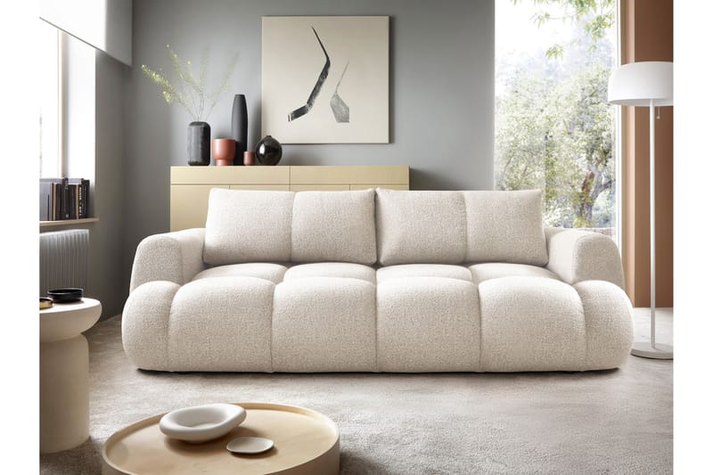 Handu Bäddsoffa 3-sits - Beige - Möbler - Soffa - Bäddsoffa - 3 sits bäddsoffa