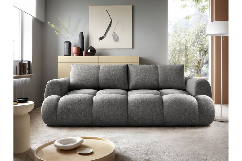 Handu Bäddsoffa 3-sits - Grå - Möbler - Soffa - Bäddsoffa - 3 sits bäddsoffa