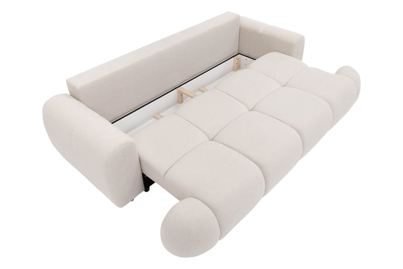 Handu Bäddsoffa 3-sits - Vit - Möbler - Soffa - Bäddsoffa - 3 sits bäddsoffa