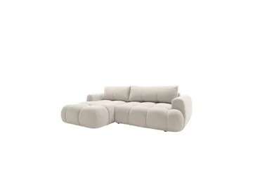 Handu Bäddsoffa med Divan 3-sits i Bouclé - Beige - Möbler - Soffa - Bäddsoffa - Bäddsoffa divan