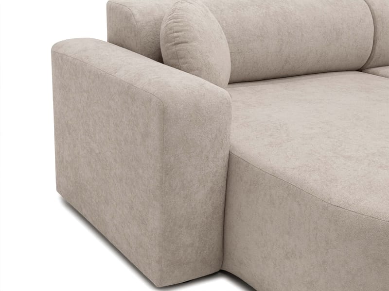 Hanish Bäddsoffa Dubbeldivan 5-sits - Grå - Möbler - Soffa - Bäddsoffa - U bäddsoffa