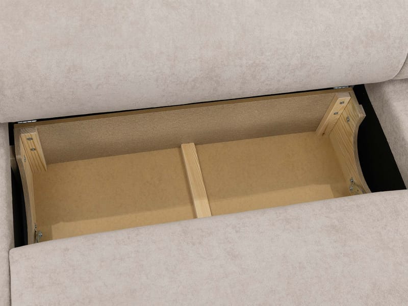 Hanish Bäddsoffa Dubbeldivan 5-sits - Grå - Möbler - Soffa - Bäddsoffa - U bäddsoffa