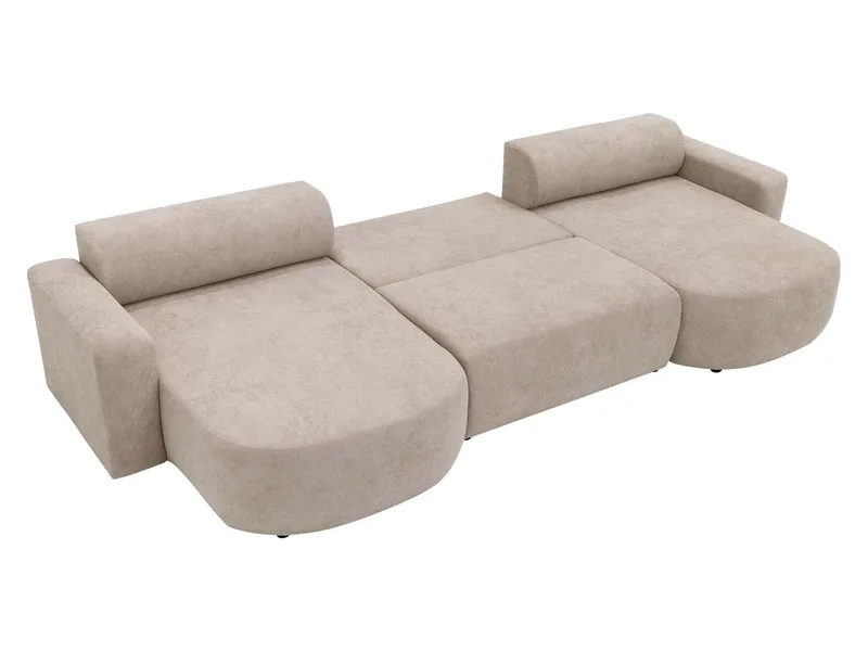 Hanish Bäddsoffa Dubbeldivan 5-sits - Vit - Möbler - Soffa - Bäddsoffa - U bäddsoffa