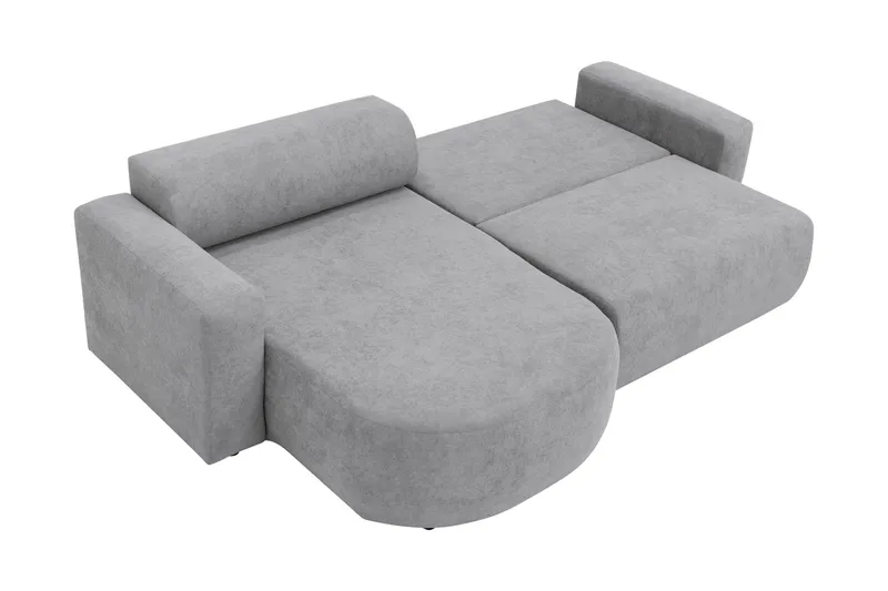 Hanish Bäddsoffa med Divan 3-sits i Plysch - Beige - Möbler - Soffa - Bäddsoffa - Bäddsoffa divan