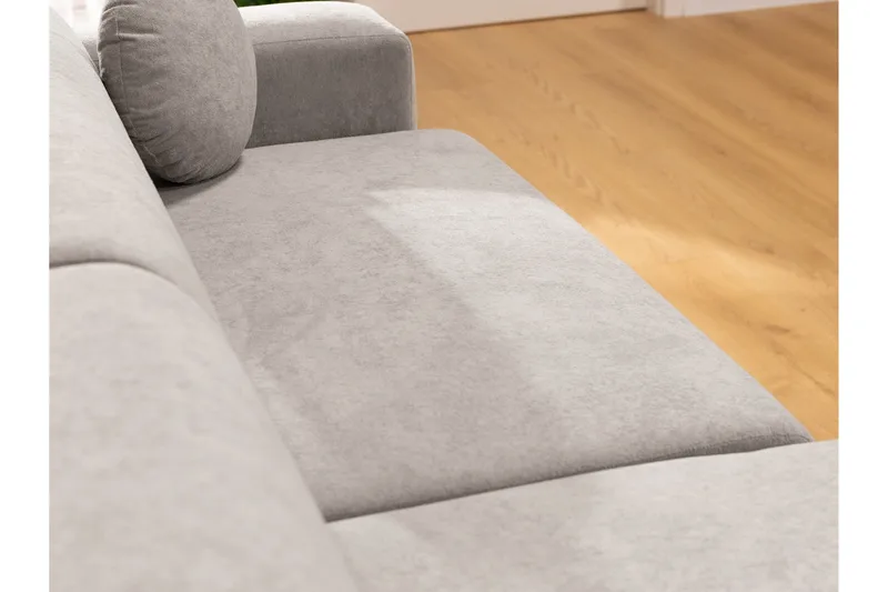 Hanish Bäddsoffa med Divan 3-sits i Plysch - Beige - Möbler - Soffa - Bäddsoffa - Bäddsoffa divan