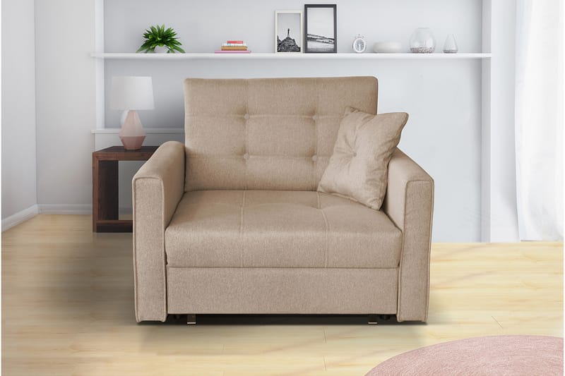 Hedensö Bäddsoffa - Beige - Möbler - Soffa - Bäddsoffa - Bäddsoffa längsbäddad