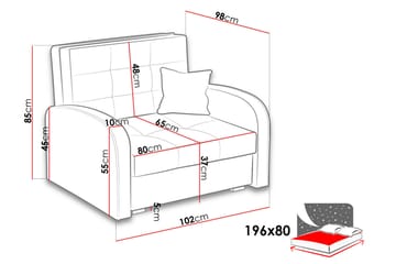 Hedensö Bäddsoffa - Grön/Blå - Möbler - Soffa - Bäddsoffa - Bäddsoffa längsbäddad