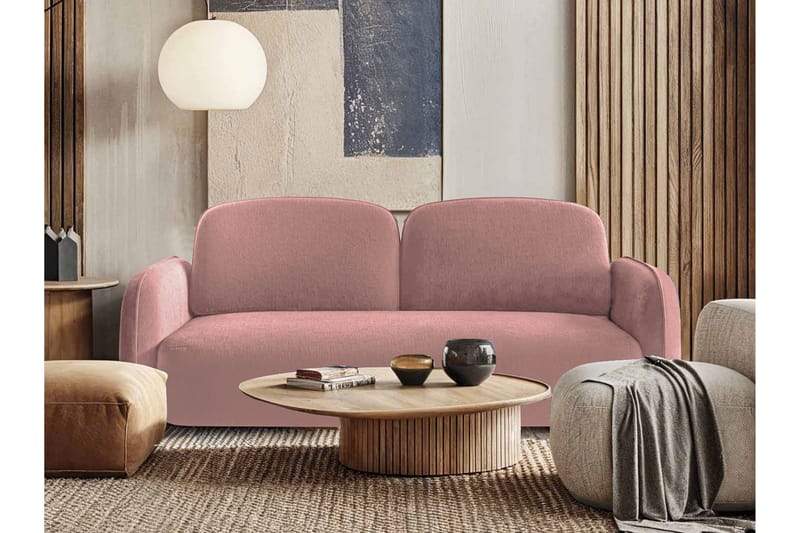 Hemanti Bäddsoffa 2-sits - Rosa - Möbler - Soffa - Bäddsoffa - 2 sits bäddsoffa
