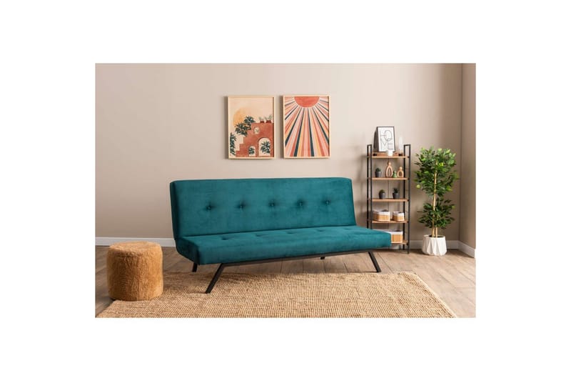 Hetalia Bäddsoffa 3-sits - Blå - Möbler - Soffa - Bäddsoffa - 3 sits bäddsoffa