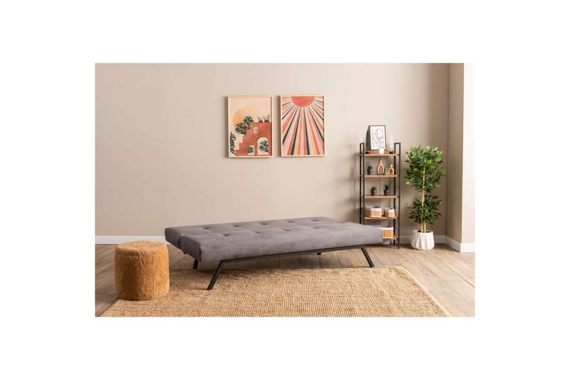 Hetalia Bäddsoffa 3-sits - Grå - Möbler - Soffa - Bäddsoffa - 3 sits bäddsoffa