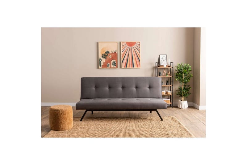 Hetalia Bäddsoffa 3-sits - Grå - Möbler - Soffa - Bäddsoffa - 3 sits bäddsoffa