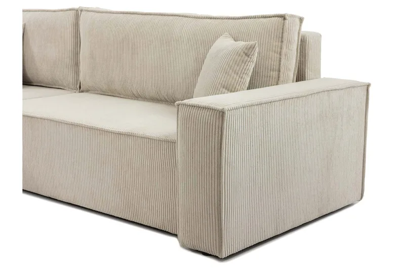 Hobson Bäddsoffa med Divan 3-sits i Plysch - Brun - Möbler - Soffa - Bäddsoffa - Bäddsoffa divan