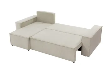 Hobson Bäddsoffa med Divan 3-sits i Plysch - Brun - Möbler - Soffa - Bäddsoffa - Bäddsoffa divan