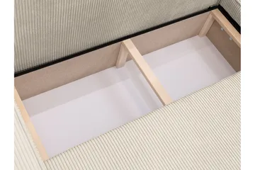 Hobson Bäddsoffa med Divan 3-sits i Plysch - Grå - Möbler - Soffa - Bäddsoffa - Bäddsoffa divan