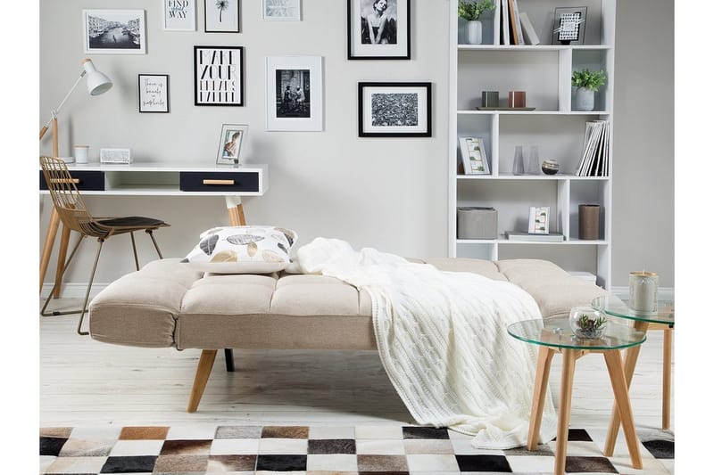 Ingaro Bäddsoffa 182 cm - Beige - Möbler - Soffa - Bäddsoffa - Bäddsoffa längsbäddad