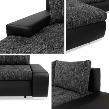 Irja 4-sits Bäddsoffa med divan Vänstervänd - Mörkgrön - Möbler - Soffa - Bäddsoffa - Bäddsoffa längsbäddad