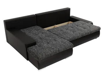 Irja 4-sits Bäddsoffa med divan Vänstervänd - Svart - Möbler - Soffa - Bäddsoffa - Hörnbäddsoffa