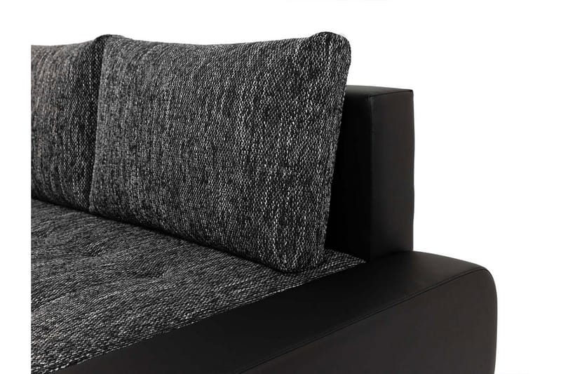 Irja Bäddsoffa med Divan 3-sits i Plysch - Grå - Möbler - Soffa - Bäddsoffa - Bäddsoffa divan