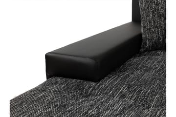 Irja Bäddsoffa med Divan 3-sits i Plysch - Grå - Möbler - Soffa - Bäddsoffa - Bäddsoffa divan