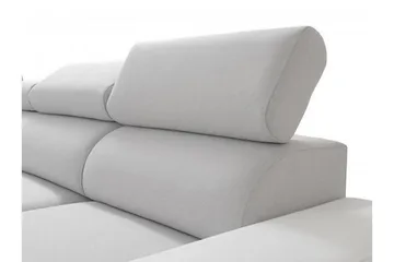 Kahundji Vänster Hörnbäddsoffa 127x284 cm med Förvaring i Tyg - Antracit - Möbler - Soffa - Bäddsoffa - Bäddsoffa längsbäddad