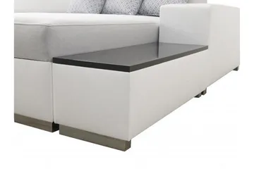 Kahundji Vänster Hörnbäddsoffa 127x284 cm med Förvaring i Tyg - Antracit - Möbler - Soffa - Bäddsoffa - Bäddsoffa längsbäddad