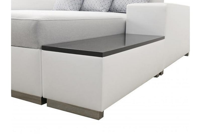 Kahundji Vänster Hörnbäddsoffa 127x284 cm med Förvaring i Tyg - Antracit - Möbler - Soffa - Bäddsoffa - Bäddsoffa längsbäddad