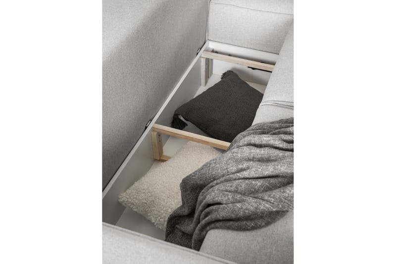 Kamli Bäddsoffa m. Divan med Förvaring - Turkos - Möbler - Soffa - Bäddsoffa - Bäddsoffa längsbäddad