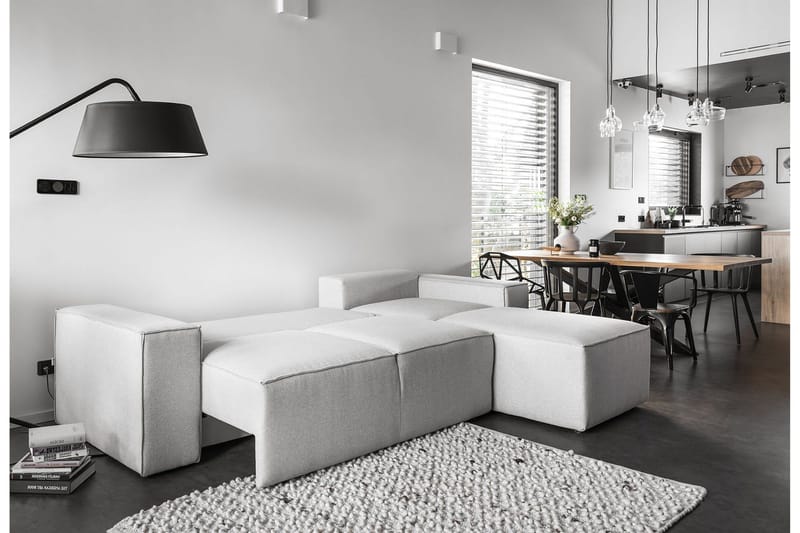 Kamli Bäddsoffa m. Divan med Förvaring - Turkos - Möbler - Soffa - Bäddsoffa - Bäddsoffa längsbäddad