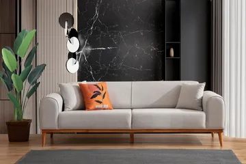 Kapri Bäddsoffa 4-sits - Creme - Möbler - Soffa - Bäddsoffa - 4 sits bäddsoffa