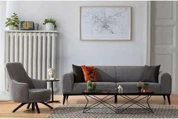 Kapri Bäddsoffa 4-sits - Ljusgrå - Möbler - Soffa - Bäddsoffa - 4 sits bäddsoffa