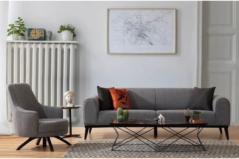 Kapri Bäddsoffa 4-sits - Ljusgrå - Möbler - Soffa - Bäddsoffa - 4 sits bäddsoffa