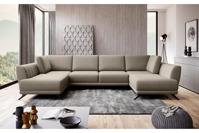 Katun Bäddsoffa Dubbelschäslong - Beige - Möbler - Soffa - Bäddsoffa - Bäddsoffa längsbäddad