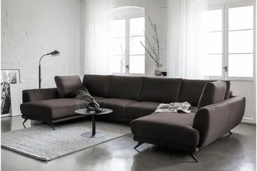 Katun Bäddsoffa Dubbelschäslong - Brun - Möbler - Soffa - Bäddsoffa - Bäddsoffa längsbäddad