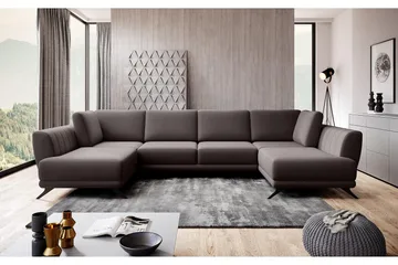 Katun Bäddsoffa Dubbelschäslong - Brun - Möbler - Soffa - Bäddsoffa - Bäddsoffa längsbäddad