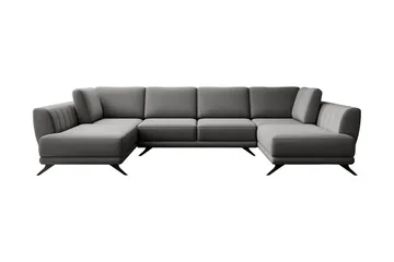 Katun Bäddsoffa Dubbelschäslong - Grå - Möbler - Soffa - Bäddsoffa - Bäddsoffa längsbäddad