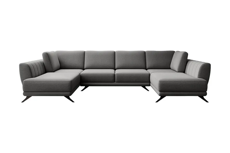 Katun Bäddsoffa Dubbelschäslong - Grå - Möbler - Soffa - Bäddsoffa - Bäddsoffa längsbäddad