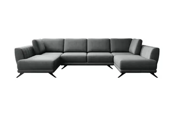 Katun Bäddsoffa Dubbelschäslong - Grå - Möbler - Soffa - Bäddsoffa - Bäddsoffa längsbäddad