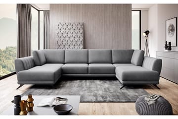 Katun Bäddsoffa Dubbelschäslong - Grå - Möbler - Soffa - Bäddsoffa - Bäddsoffa längsbäddad